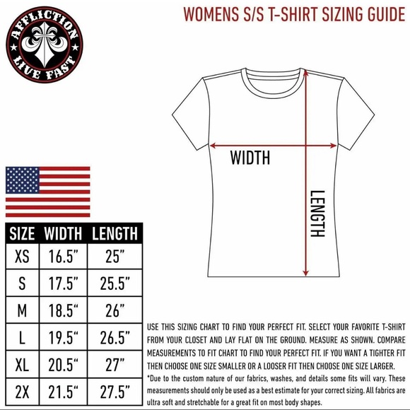 Affliction Women's T-Shirt Hyper Speed Biker Tattoo - Picture 4 of 12